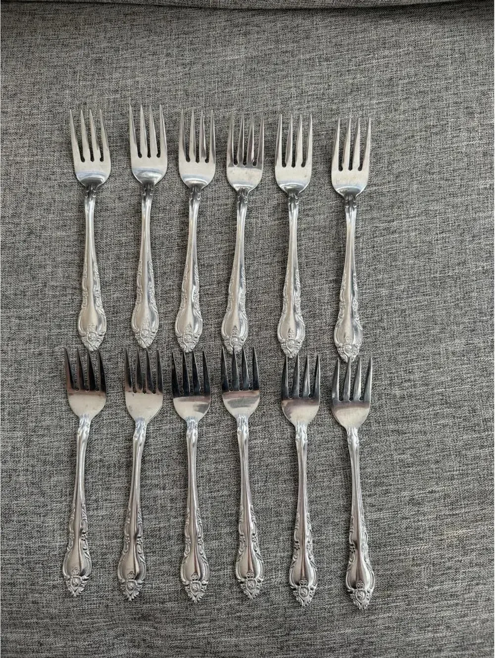 Oneida Northland Stainless Steel Malmaison Salad Fork Set Of 12